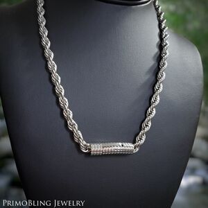 Button Clasp Stainless steel Rope Chain